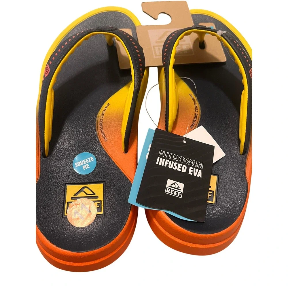 Reef Swellsole Cruiser Mens 11 Navy Sunset New Nitrogen Infused EVA Sandals‎